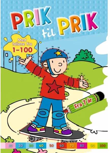 Prick till prick: 1-100 (skateboardåkare) - Hobby - häfte