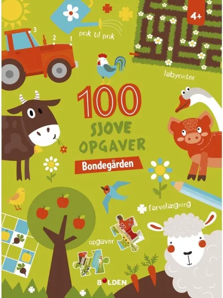 100 roliga uppgifter: Gården (från 4 år) - Hobby - pocket