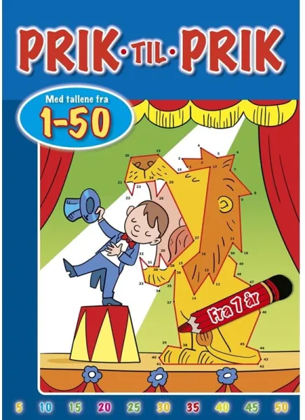 Prick till prick med siffrorna från 1–50 (Cirkus) - Hobby - häfte